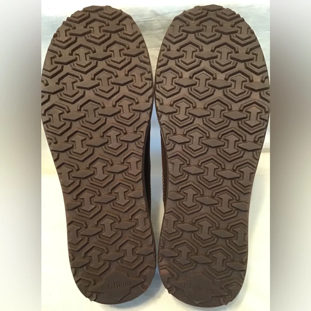 L.L. Bean mens brown leather Mountainside Oxfords NWOB - Picture 5 of 7